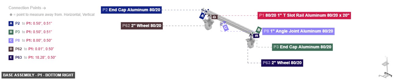 Base Assembly - Part 80/20 1