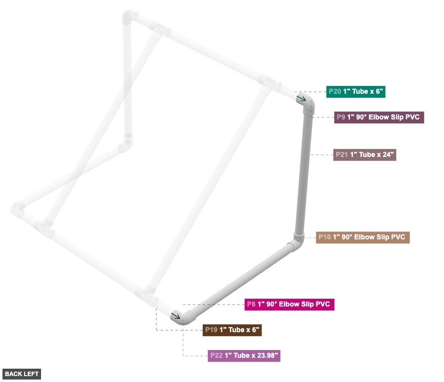 Assembly of Rear Goal Frame - back_left