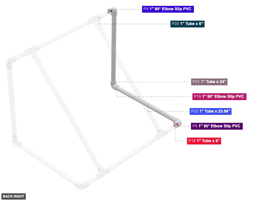 Assembly of Rear Goal Frame - back_right