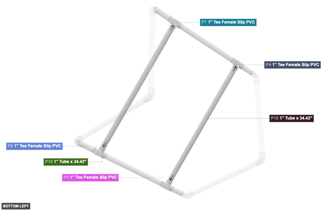 Assembly of Diagonal Braces Installation - bottom_left