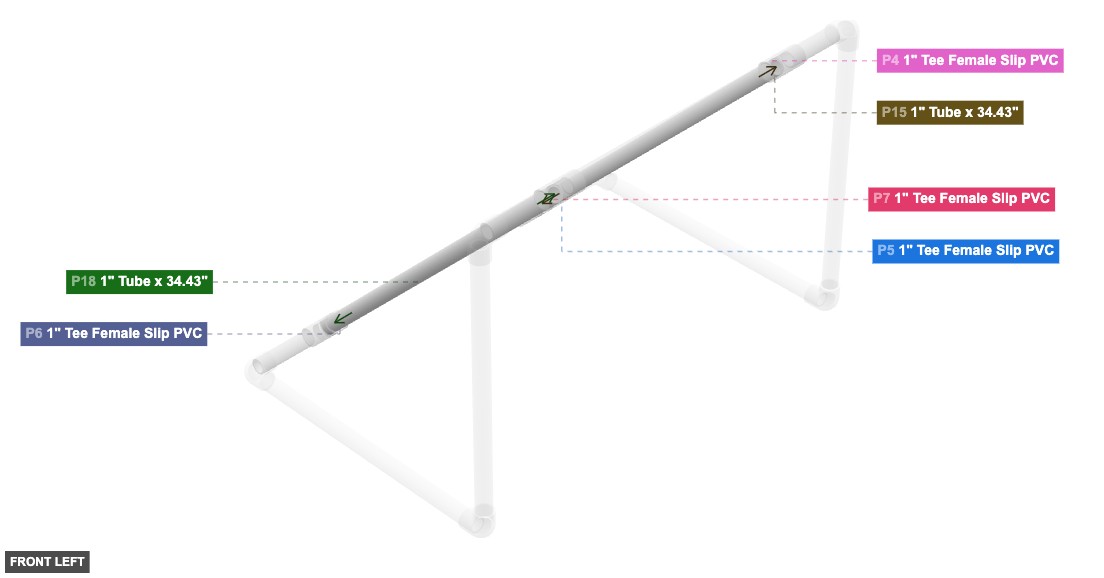 Assembly of Diagonal Braces Installation - front_left