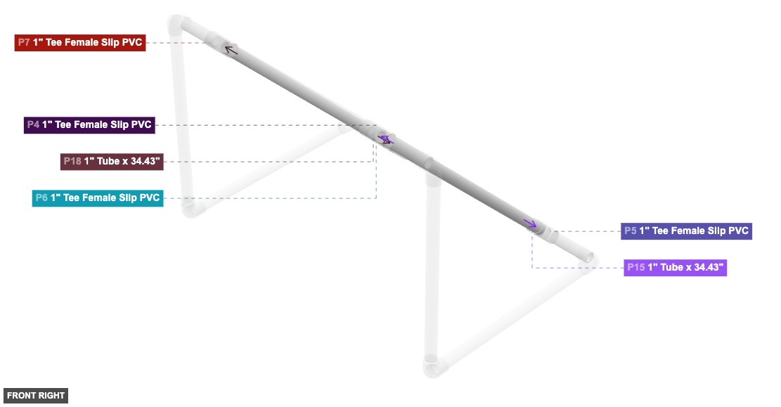 Assembly of Diagonal Braces Installation - front_right