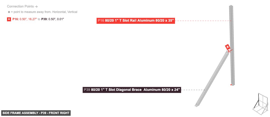 Side Frame Assembly - Part 80/20 1