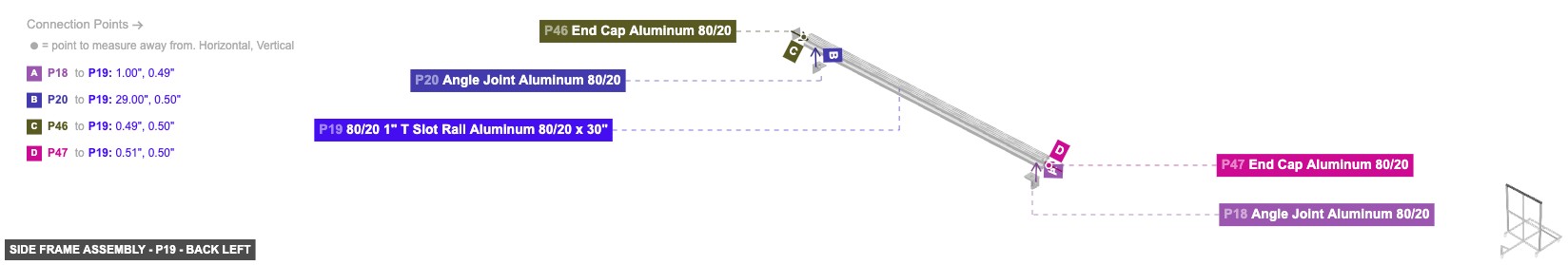 Side Frame Assembly - Part 80/20 1