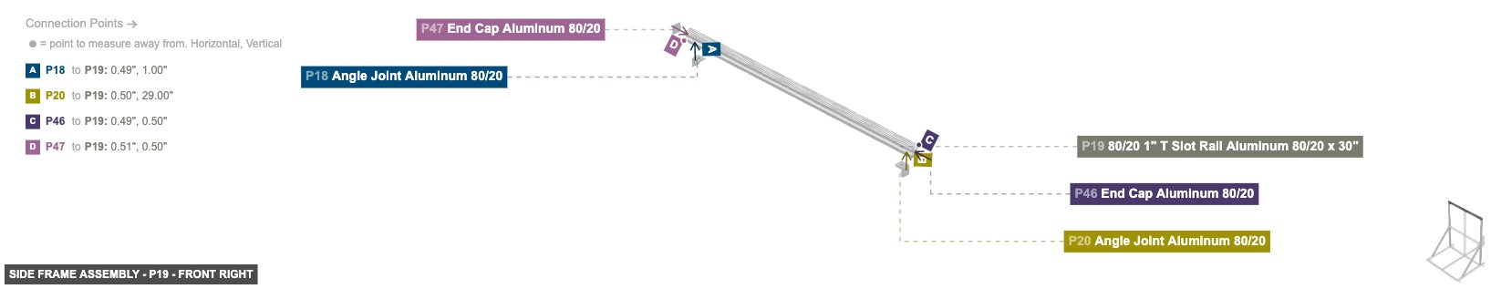 Side Frame Assembly - Part 80/20 1