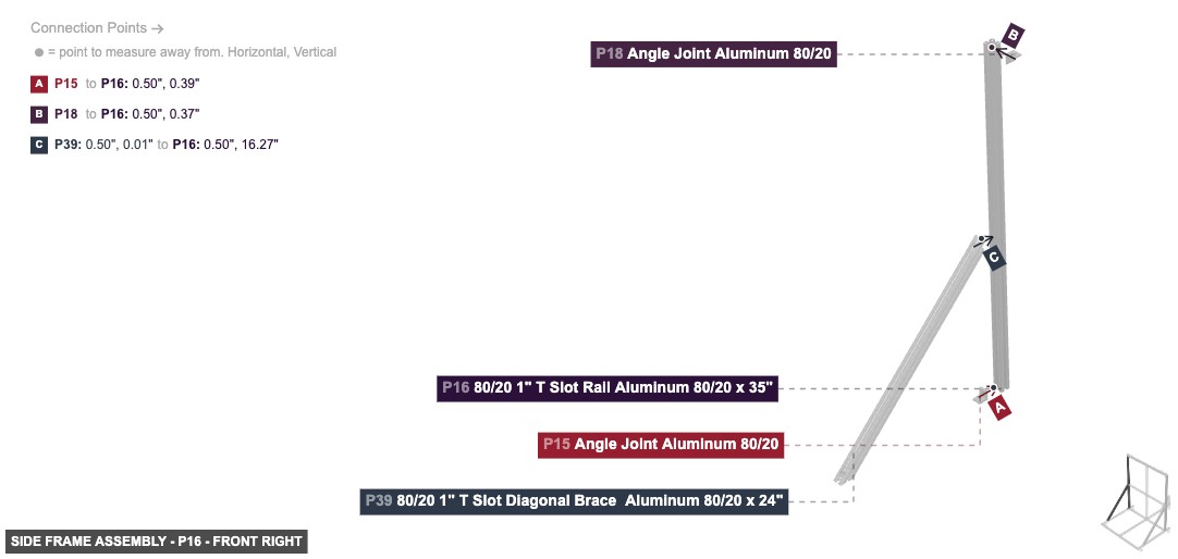 Side Frame Assembly - Part 80/20 1
