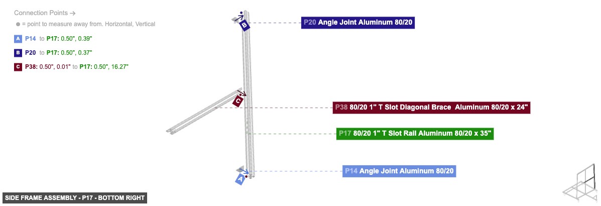 Side Frame Assembly - Part 80/20 1
