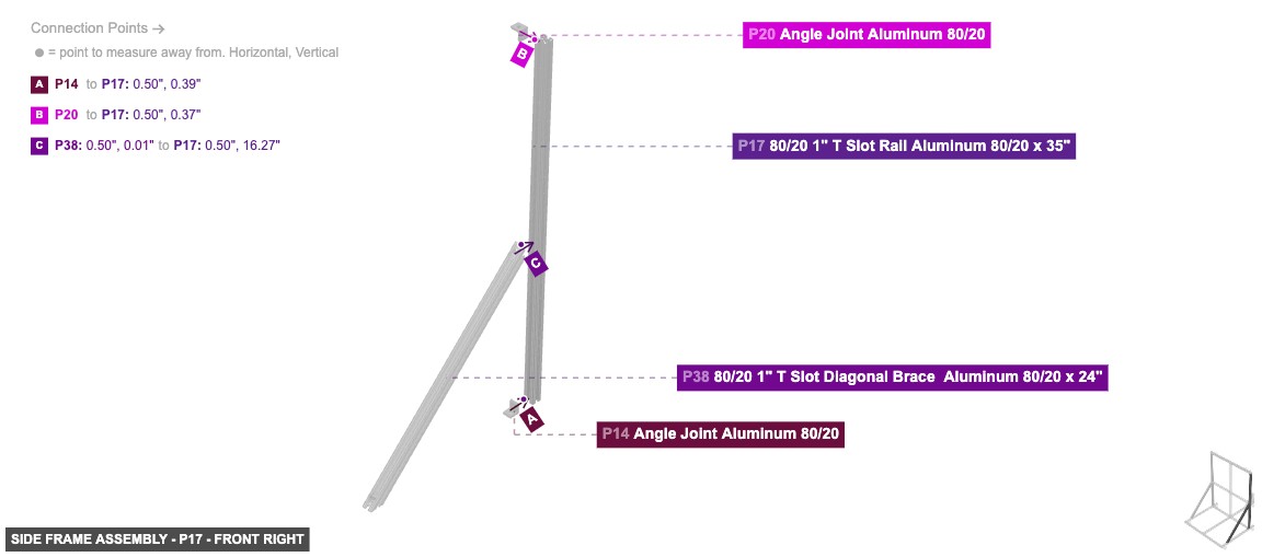 Side Frame Assembly - Part 80/20 1