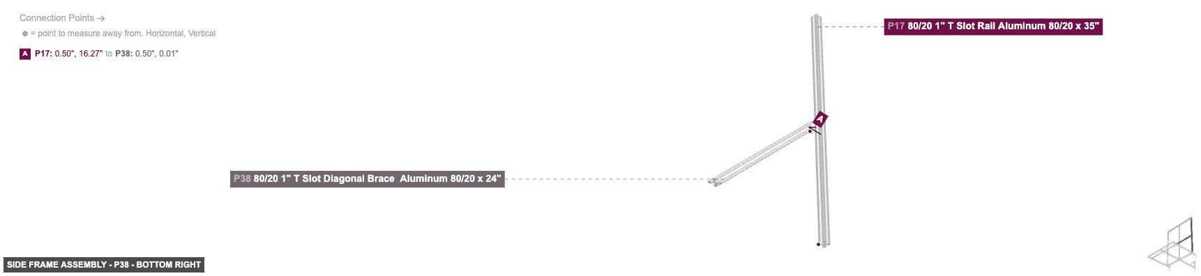 Side Frame Assembly - Part 80/20 1