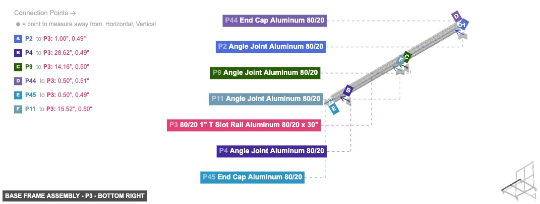 Base Frame Assembly - Part 80/20 1