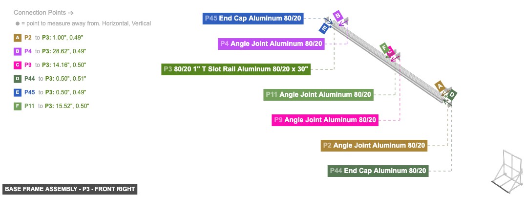 Base Frame Assembly - Part 80/20 1