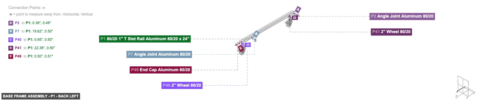 Base Frame Assembly - Part 80/20 1