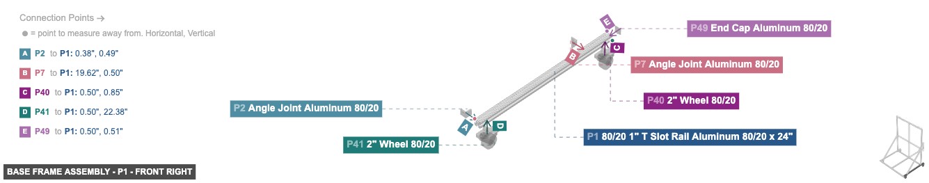 Base Frame Assembly - Part 80/20 1