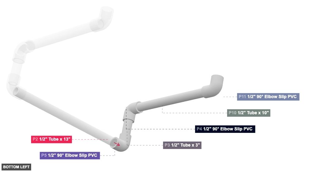 Assembly of Right Support Arm - bottom_left