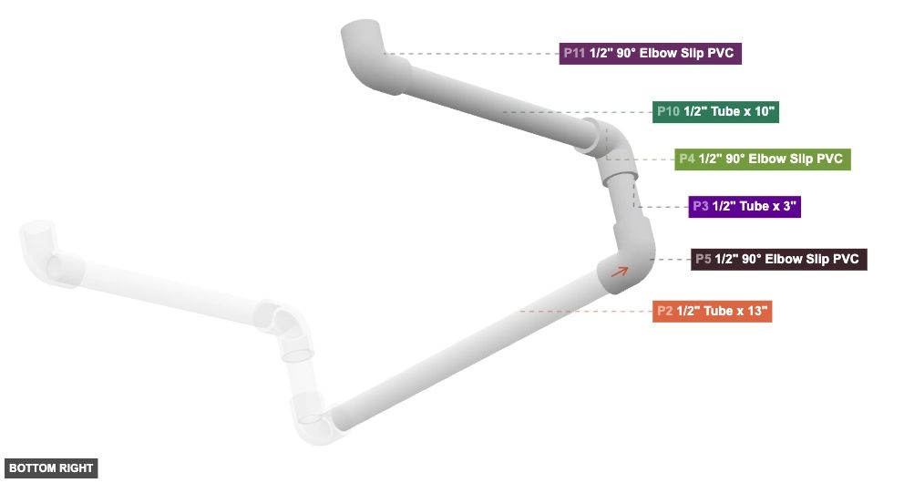Assembly of Right Support Arm - bottom_right