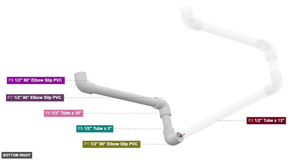 Assembly of Left Support Arm - bottom_right