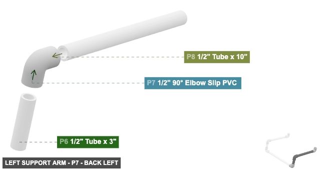 Left Support Arm - Part 1/2