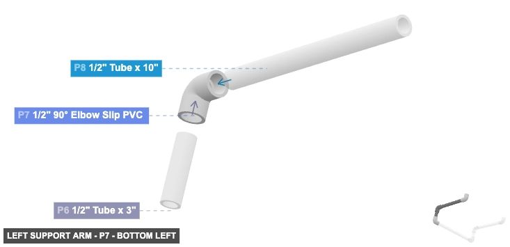 Left Support Arm - Part 1/2
