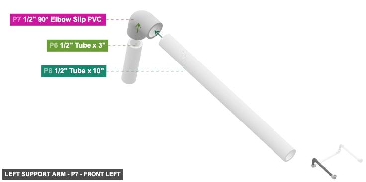Left Support Arm - Part 1/2