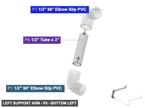 Left Support Arm - Part 1/2