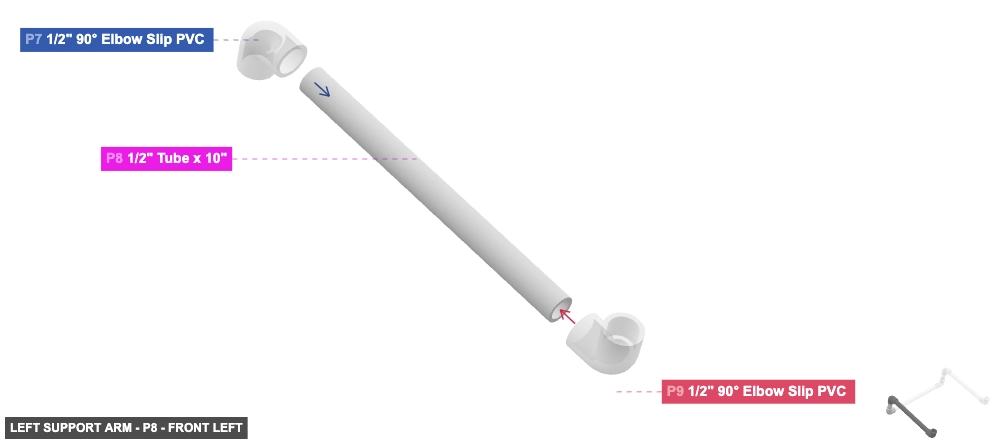 Left Support Arm - Part 1/2