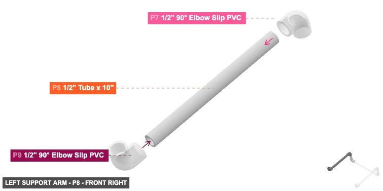 Left Support Arm - Part 1/2