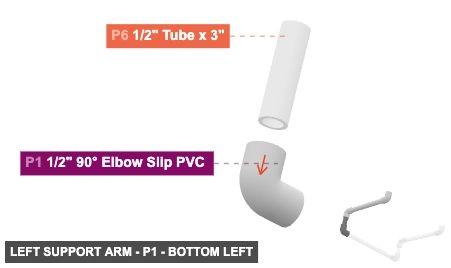 Left Support Arm - Part 1/2