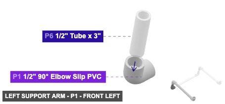 Left Support Arm - Part 1/2