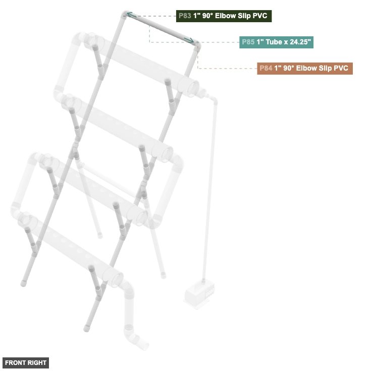 Assembly of Top Frame Connector - front_right