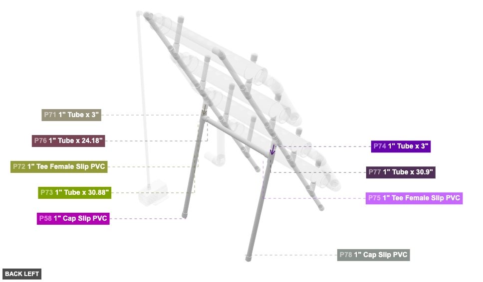 Assembly of Base Support Frame - back_left