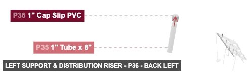Left Support & Distribution Riser - Part 1