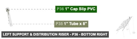 Left Support & Distribution Riser - Part 1