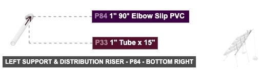 Left Support & Distribution Riser - Part 1