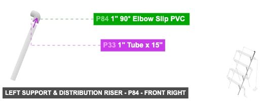 Left Support & Distribution Riser - Part 1