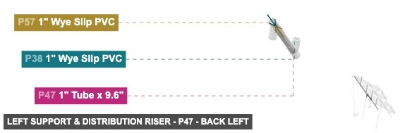 Left Support & Distribution Riser - Part 1