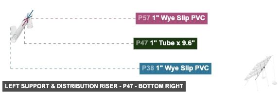 Left Support & Distribution Riser - Part 1