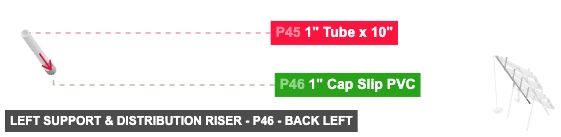 Left Support & Distribution Riser - Part 1