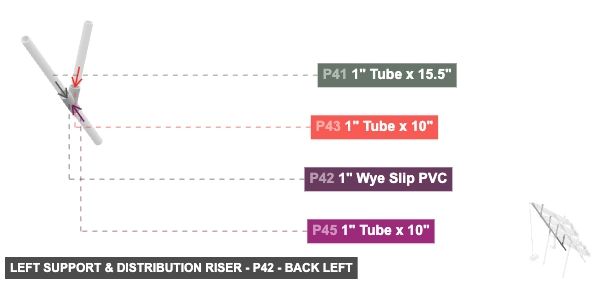 Left Support & Distribution Riser - Part 1