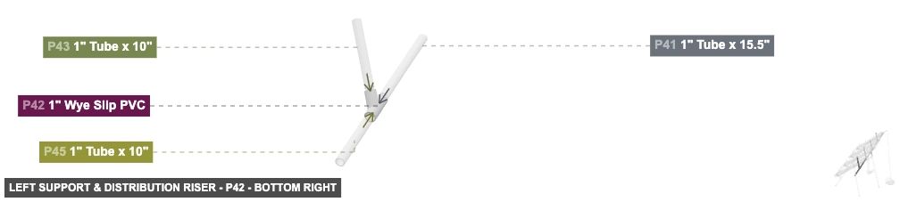 Left Support & Distribution Riser - Part 1