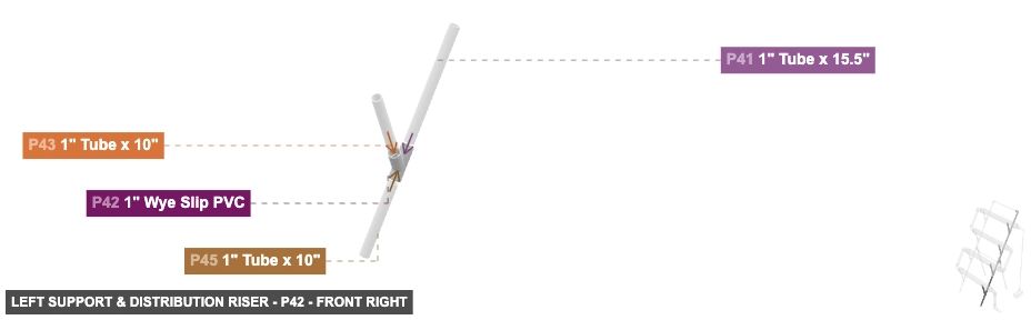 Left Support & Distribution Riser - Part 1