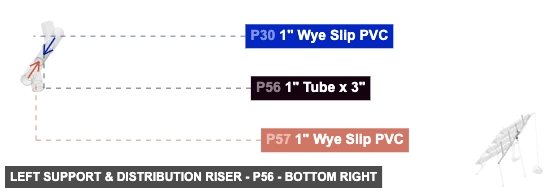 Left Support & Distribution Riser - Part 1