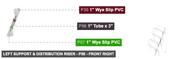 Left Support & Distribution Riser - Part 1
