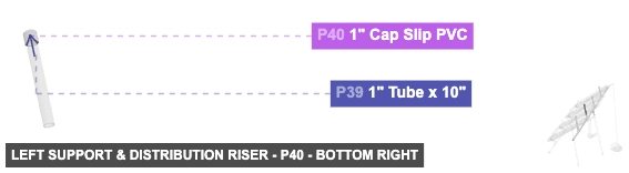 Left Support & Distribution Riser - Part 1