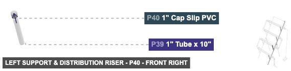Left Support & Distribution Riser - Part 1