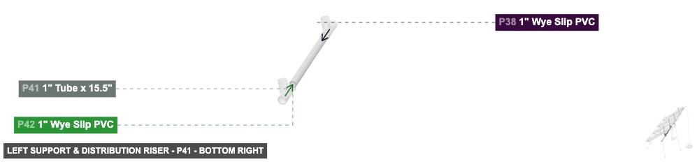 Left Support & Distribution Riser - Part 1