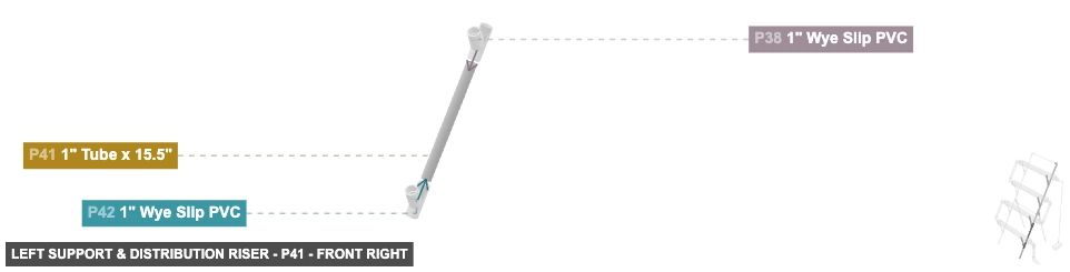 Left Support & Distribution Riser - Part 1