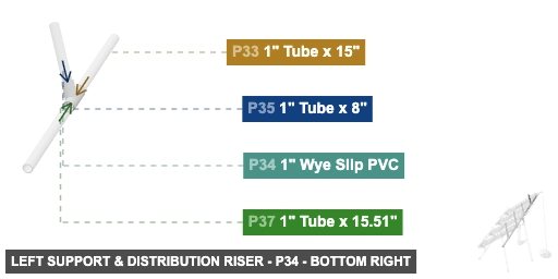 Left Support & Distribution Riser - Part 1