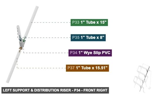Left Support & Distribution Riser - Part 1