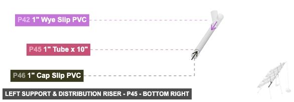 Left Support & Distribution Riser - Part 1