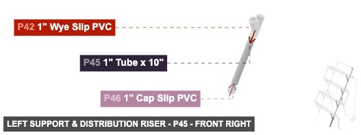 Left Support & Distribution Riser - Part 1